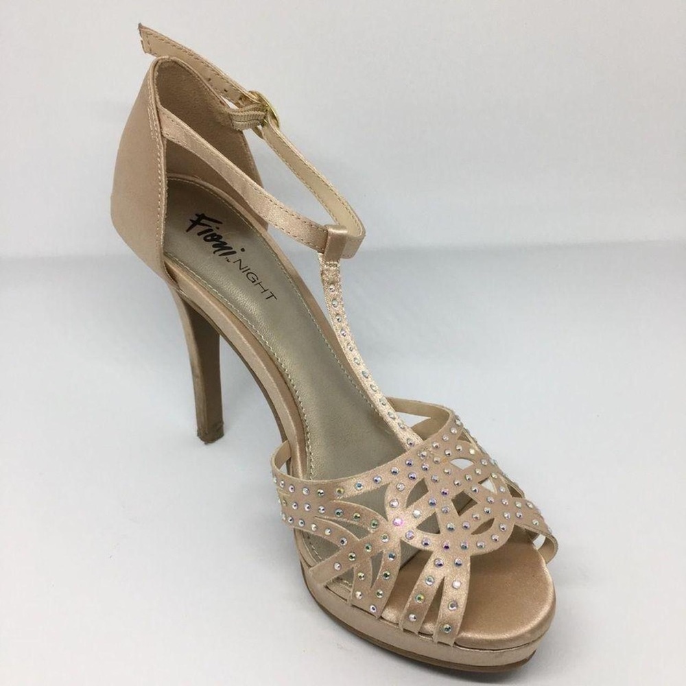 Rose gold sparkly heels